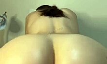 Young 18+ Babe's Skinny Body Shines in Dorm Reverse Cowgirl Sex