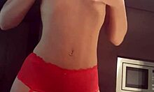 sexy lingerie on while i finger my wet pussy for my cuckold hubby, oops!