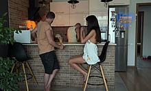 Cheating wife sneaks creampie with best friend behind cuckold’s back