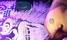 Beating her pussy brakes off with my big tattooed cock in doggystyle 😏