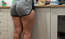 i caught my stepdaughter washing dishes and felt so sexy about her curvy brazilian body