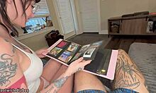 Step sis recreates sloppy deepthroat and facial with monster cock