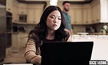 i'm jealous asian teen lulu chu, craving sex, got fucked by slimthick vic after blowjob