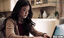 i'm jealous asian teen lulu chu, craving sex, got fucked by slimthick vic after blowjob