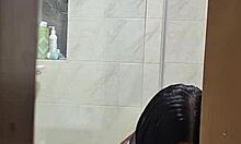 Spying on my delicious roommate changing and showering in secret