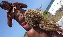 Wow! Porsha Carrera Whips Out Huge Strapon to Dominate Nina Rivera Outdoors