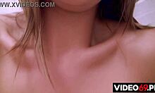 Polish Milf Fingers Shaved Pussy in Sexy Lingerie Solo