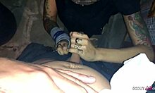 hey, german party slut licked by strangers in store?