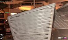 hey, german party slut licked by strangers in store?