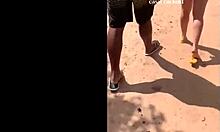 what's hiding on the dusty dirt road with curvy brunette?