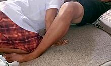 Quicky Cum Inside And Outside My Juicy Pussy With Delivery Driver