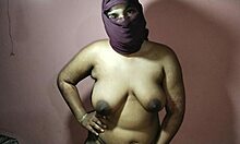 back massage done by stepmom from stepson