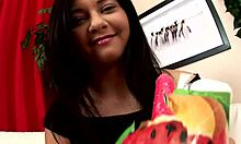 Chinita's Ass In The Air, Butt Fucked Hard With Monster Cock, Deepthroat, Anal Finger, And Facial!