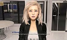 Amateur game involving big tits and playful actions