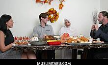Muslimtabu, wow! Thanksgiving dinner with hijab girlfriend Nadia White!