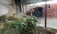 Risky Sex with My Cute Colombian Cousin Bent Over in Secret USA Hideout