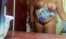 evangelical housewife showing off her curvy body outdoors