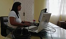 Nicoly Mattos couldn’t resist and gave up her ass on the reception couch after sucking the boss off