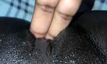 Black Wet Pussy Gets Solo Masturbation!