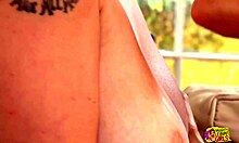 Lesbian Brunette with Long Hair Sways While Sitting on Her Girlfriend’s Face.