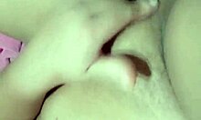 Brazilian amateur cleans vibrator and reaches orgasm in solo session