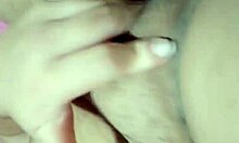 Brazilian amateur cleans vibrator and reaches orgasm in solo session