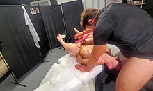 male masseur keeps rubbing sexy lady, she craves banging! 😏