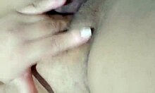 Brazilian amateur cleans vibrator and reaches orgasm in solo session