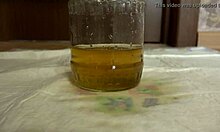 Busty Milf Pisses Golden Shower from Hairy Pussy in Compilation