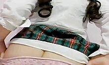 that mexican student's big ass gets wet from orgasm after school, recorded on video.