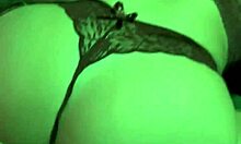 Caught my cute Latina neighbor riding hard for quick orgasm