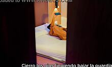 i'm stepmommy masturbating my tight pussy while stepson watches secretly