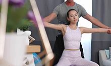 i got bloom lambie banged hard on a fitball and filled her up in this trailer