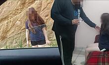 old man offers cash to young mexican girl for dirty fun