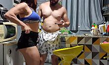 neighbor grabbed me hard in the kitchen