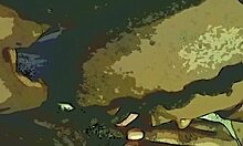 dildo and tongue tag team ebony pussy until wet cum