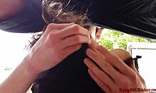 outdoor adventure with dirty talk and facial