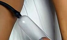 Beautiful black teen pumps and sucks my cock!