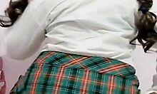 that mexican student's big ass gets wet from orgasm after school, recorded on video.