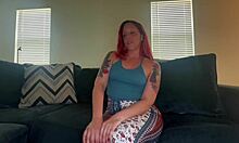 Scarlett Peach On Casting Couch With Big Black Cock Blowjob