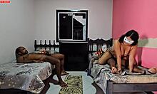 wife got a huge surprise with two loads in her ass