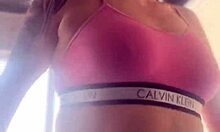 went to gym with anal plug, got horny, ass ready for cock