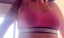 went to gym with anal plug, got horny, ass ready for cock