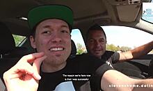 Samantha Kiss in full steamy public scene on Stevenshame dating platform