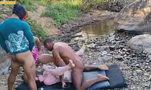 putaria total in a wild gangbang with three hung studs