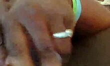 Ebony self pleases her ass experience