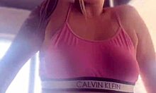 went to gym with anal plug, got horny, ass ready for cock