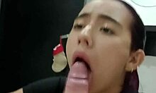 i gave stepsister oral until cum in mouth