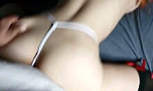 sliding her panties aside for a delicious fuck