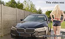 titty fucking busty bikini car wash hottie